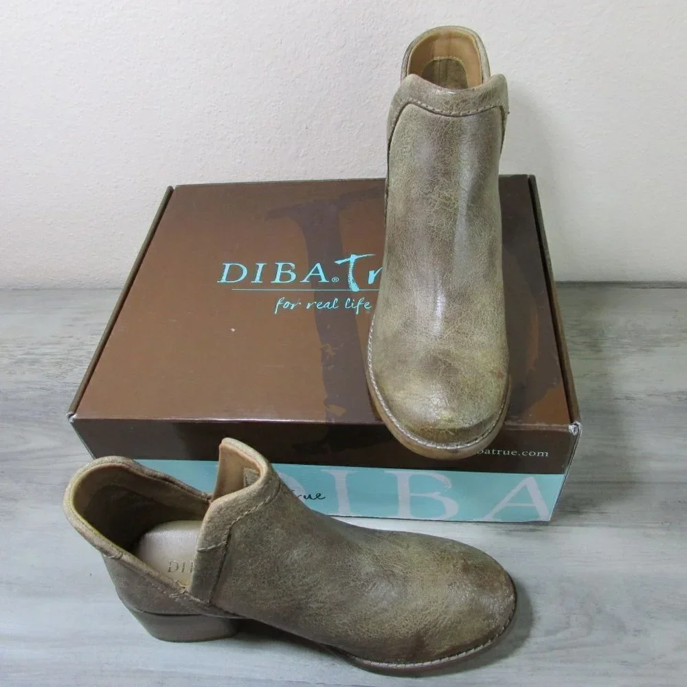 Diba True Women's 6.5 True Work Nerd Pull On Boots - Tan - 90057